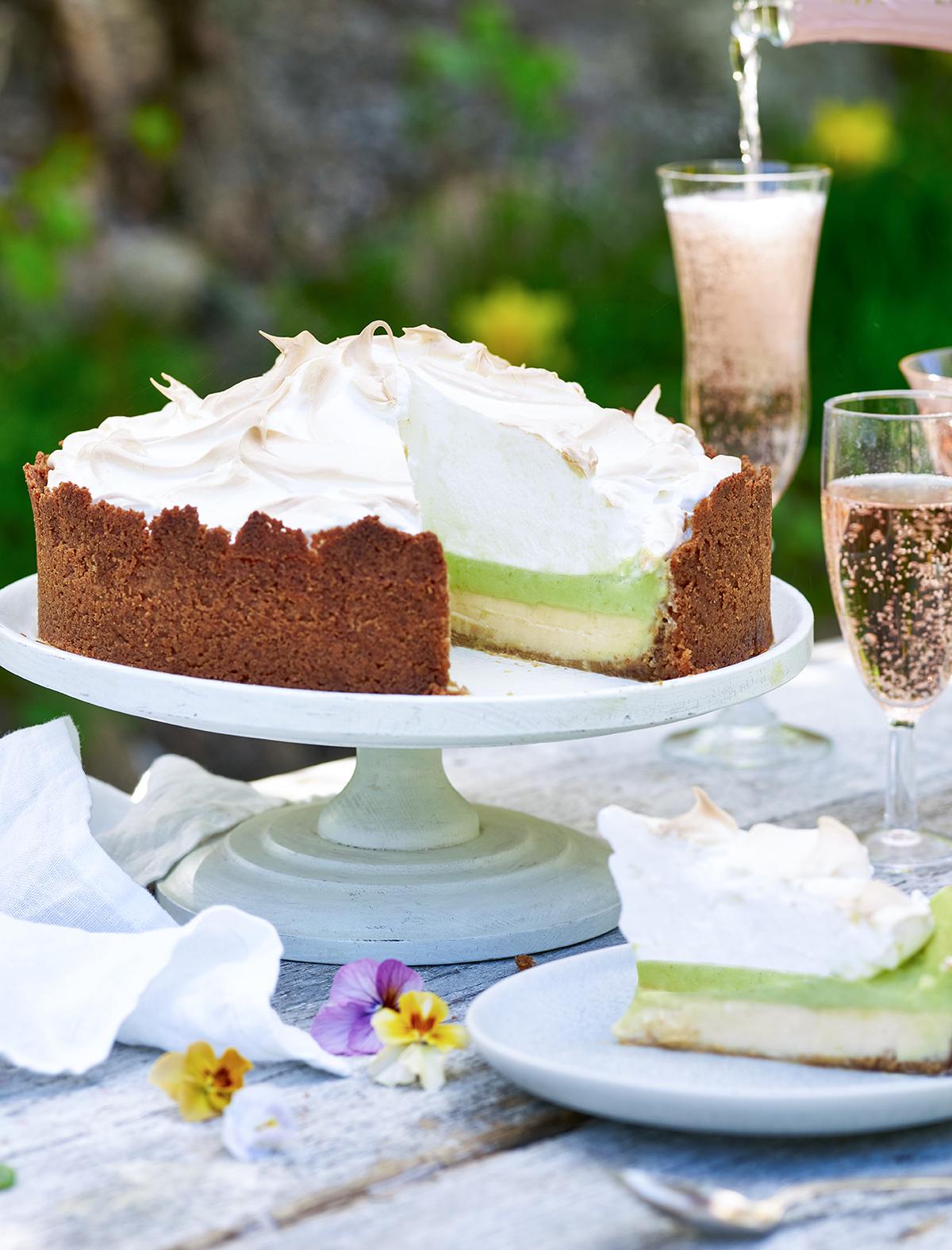 Lime- & kokospaj med maräng