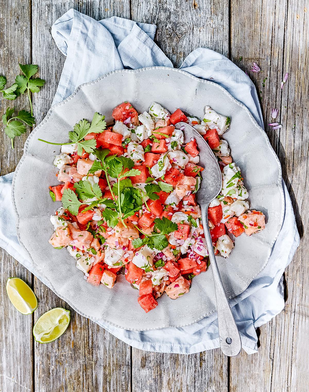 Ceviche med vatten­melon