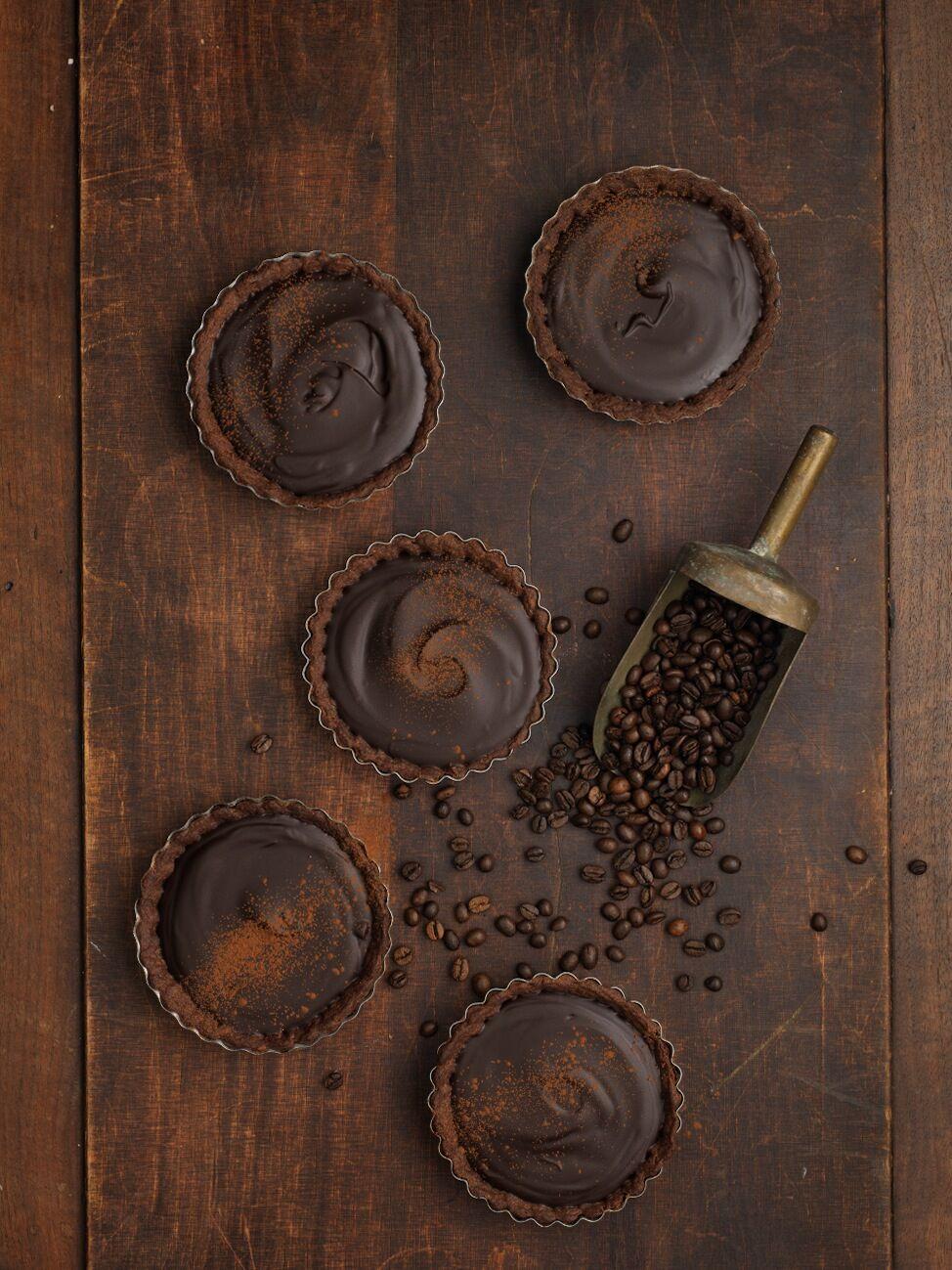 Chokladpaj med espresso­fyllning